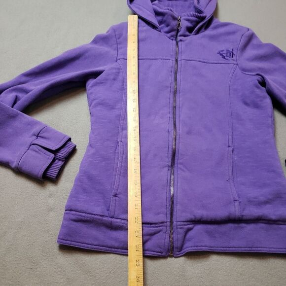 Fox zip up hoodie quilted lining thick y2k Size Large embroidered logo - Picture 16 of 16